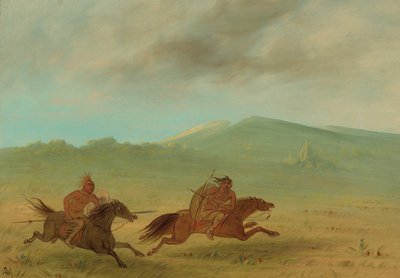 Camanchee Peşinde Osage Kızılderili, 18611869. by George Catlin