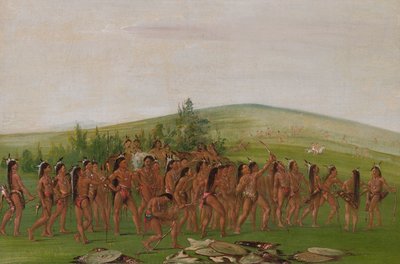 Mandan Okçuluğu by George Catlin