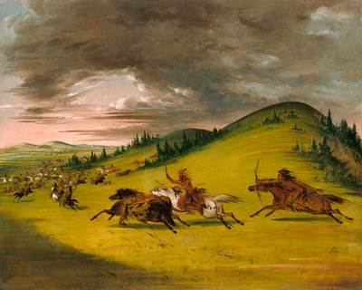 Sioux ile Sac ve Fox Arasındaki Savaş, 1846-1848. by George Catlin