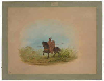 Atlı Gelin ve Damat - Connibo by George Catlin