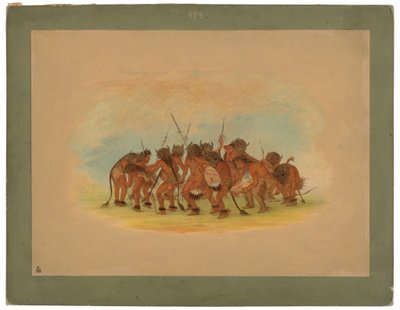 Bufalo Dansı - Mandan by George Catlin