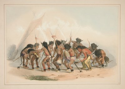Bufalo Dansı, pl. Kuzey Amerika Kızılderili Portföyünden 8 by George Catlin
