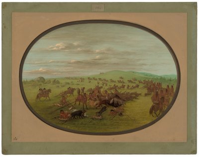 Camanchees Hareketli by George Catlin