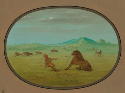 Yabani Atları Yakalamak - Pawnee, 18611869. by George Catlin