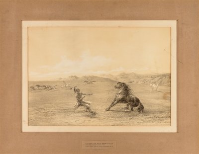 Vahşi Atı Yakalamak--no. 4 by George Catlin