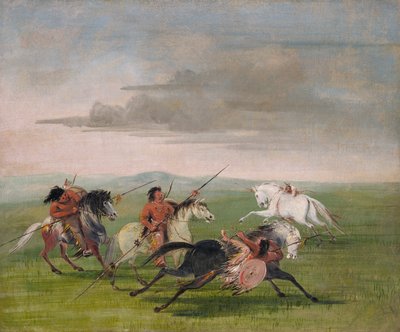 Biniciliğin Komançi Başarıları, 1834-1835. by George Catlin