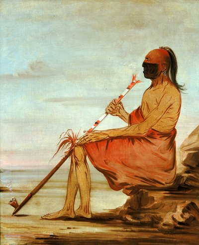 Coo-coo-coo, Baykuş, Yaşlı Bir Şef, 1836. by George Catlin