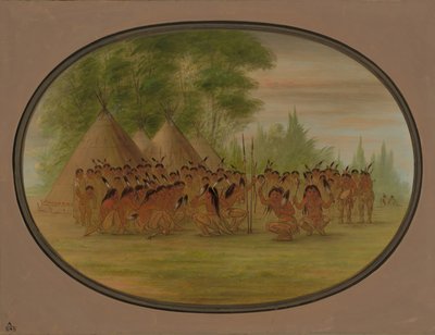 Kartal Dansı - Choctaw, 18611869. by George Catlin