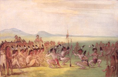 Kartal Dansı, Choctaw, 1835-1837. by George Catlin