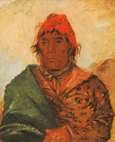 Ee-mat-lá-, Kral Phillip, İkinci Şef, 1838. by George Catlin