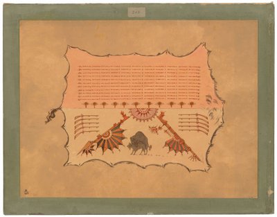 Bir Omaha Cüppesinin Faksimilesi by George Catlin