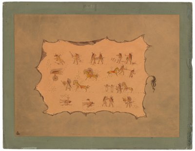 Mah-to-toh-pa Cüppesinin tıpkıbasımı - Mandan by George Catlin