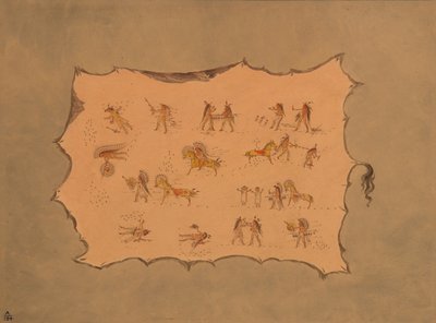 Mah-to-toh-pa Cüppesinin tıpkıbasımı - Mandan, 18611869. by George Catlin
