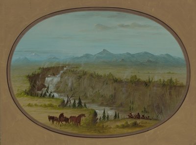 Yılan Nehri Şelaleleri, 18551869. by George Catlin