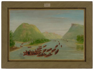 Peder Hennepin ve İki Arkadaş, Siyular Tarafından Mahkûm Edildi. Nisan 1680 by George Catlin