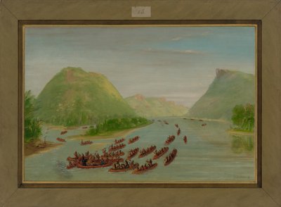 Peder Hennepin ve İki Arkadaş, Siyular Tarafından Mahkûm Edildi, Nisan 1680, 1847-48 by George Catlin