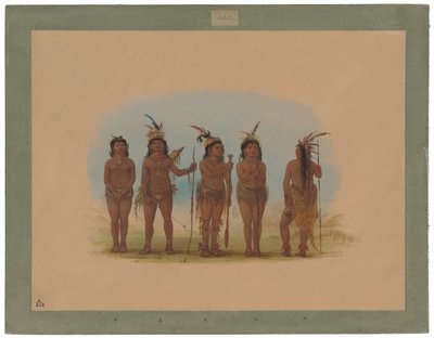 Beş Karayip Kızılderilisi by George Catlin