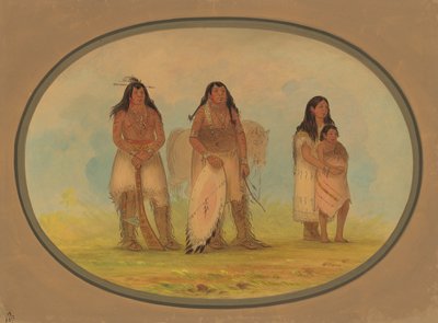 Dört Kiowa Kızılderilisi, 18611869. by George Catlin
