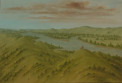 Grassy Bluffs, Yukarı Missouri, 18611869. by George Catlin