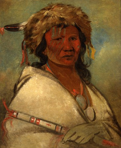 Büyük Kahraman, bir şef, 1845. by George Catlin