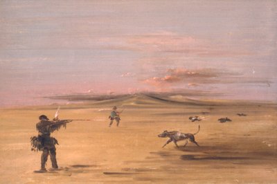 Missouri Çayırlarında Orman Tavuğu Atışı by George Catlin