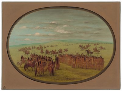 At Yarışı - Minatarreler by George Catlin