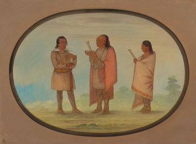 Kickapoo Kızılderilileri Vaaz Eder ve Dua Eder, 18611869. by George Catlin