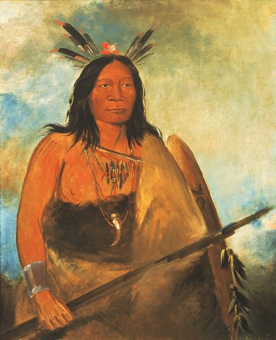 Kots-o-kó-ro-kó, Boğanın Boynunun Kılı, Şef, 1834. by George Catlin
