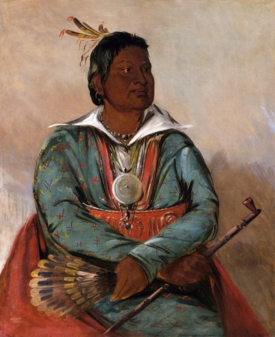 Mó-sho-la-túb-bee, Söndüren ve Öldüren, Kabile Reisi by George Catlin