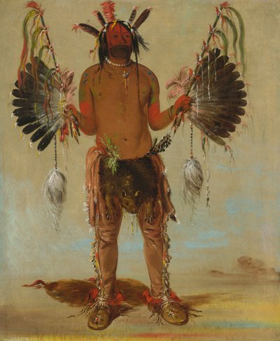 Mah-tó-he-ha, Yaşlı Ayı, Tıp Adamı, 1832. by George Catlin