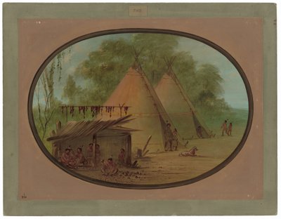 Flint Ok Uçları Yapımı - Apaçiler by George Catlin