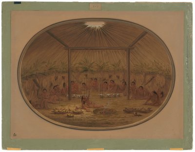 Mandan Töreni - Su Batar by George Catlin
