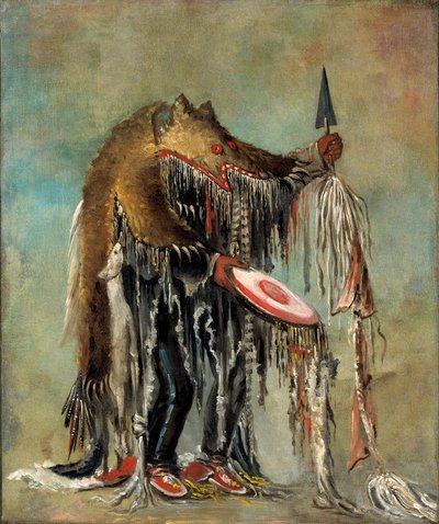 Tıp Adamı, Ölmekte Olan Bir Adam Üzerinde Gizemlerini Gerçekleştiriyor by George Catlin