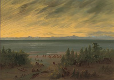 Gün Batımında Güzel Köyler, 1914. by George Catlin