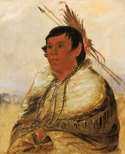 Ni-a-có-mo, Ayakla Düzelt, Cesur, 1830. by George Catlin