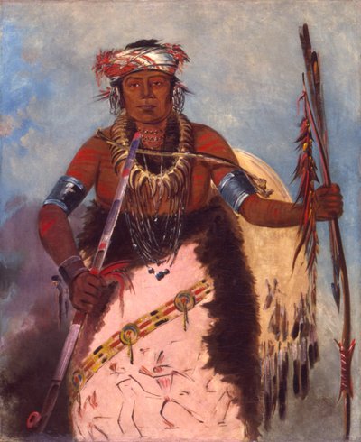 Notch-ee-níng-a, No Heart, (Beyaz Bulut olarak adlandırılır), Kabile Reisi by George Catlin