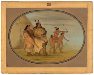 Ojibbeway Kızılderilileri by George Catlin