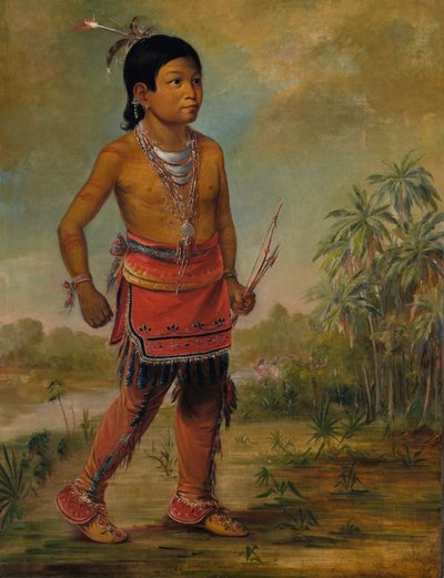 Osceola Nick-a-no-chee, bir Boy, 1840. by George Catlin