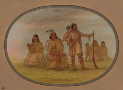 Osceola ve Dört Seminolee Kızılderilileri, 18611869. by George Catlin