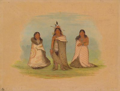 Puncah Kızılderilileri, 1861. by George Catlin
