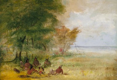 Sioux Kızılderili Konseyi, Derin Müzakere Şefleri, 1832-1837. by George Catlin