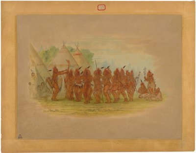 Kölelerin Dansı - Saukie by George Catlin