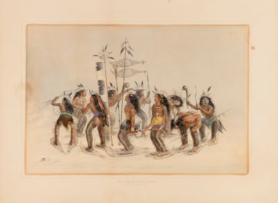 Kar Ayakkabısı Dansı--no. 14 by George Catlin