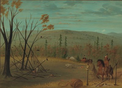 Cheyenne Kardeşler Düşüş Avlarından Dönerken, 18611869. by George Catlin