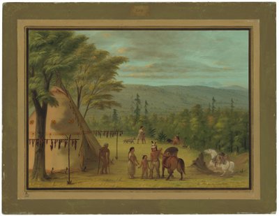 Cheyenne Kardeşler Sonbahar Avına Başlarken by George Catlin