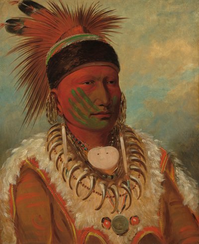 Beyaz Bulut, Iowaların Başşehidi, 18441845. by George Catlin