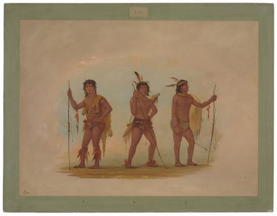 Üç Chaymas Adamı by George Catlin