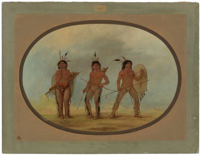 Üç Cheyenne Savaşçısı by George Catlin