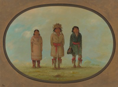 Üç Dere Kızılderilisi, 18611869. by George Catlin
