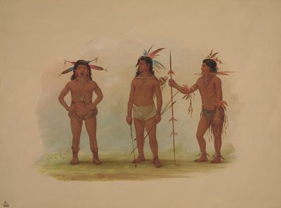 Üç Omagua Adamı, 18541869. by George Catlin